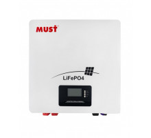 Акумулятор MUST LP16-24100 LiFePO4, 25,6 В, 100 А·год, 2,56 кВт·год