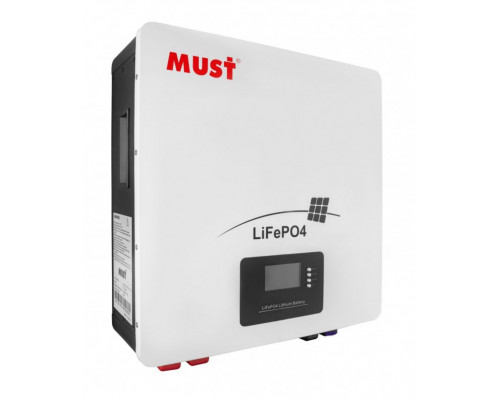 Акумулятор MUST LP16-24100 LiFePO4, 25,6 В, 100 А·год, 2,56 кВт·год